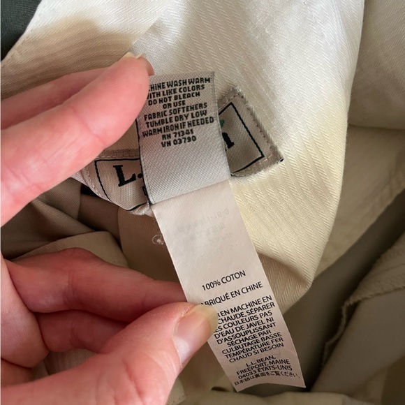L.L. Bean Men’s Natural Fit Chino Pants 37x29 | 100% Cotton Dress Trousers - Picture 8 of 12